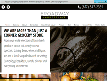 Tablet Screenshot of broadwaymarketplace.com